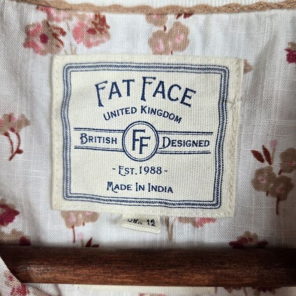 Fat Face Women's Size 12 Long Sleeve Button Up Shirt - Picture 3 of 10